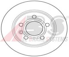 A.b.s. 16298 tarcza hamulc. vw sharan  95-10 tył, ford galaxy (wgr), seat alhambra (7v8, 7v9)