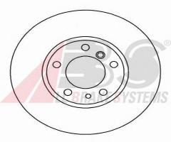 A.b.s. 16330 tarcza hamulc. bmw 7 e38  93-01 750i, alpina roadster (z8), bmw 7 (e38)