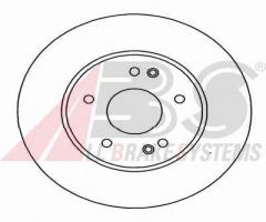 A.b.s. 16448 tarcza hamulc. mercedes w210 e-klasa  95-02, mercedes-benz klasa c (w202)
