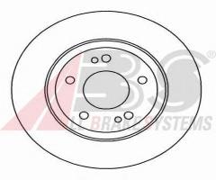 A.b.s. 16480 tarcza hamulc. mitsubishi 3000gt 91-99, mitsubishi 3000 gt (z16a)
