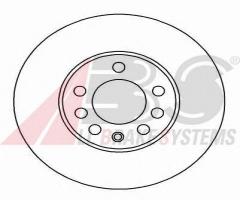 A.b.s. 16486 tarcza hamulc. opel vectra b  95-02 went., lotus elise, opel calibra a (85_)