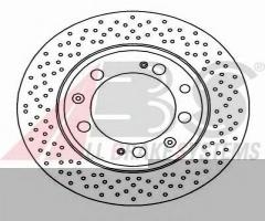 A.b.s. 16492 tarcza hamulc. porsche 911 (993)  93-97 tył, porsche 911 (993)