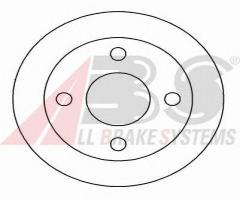 A.b.s. 16529 tarcza hamulc. subaru vivio  92-95, subaru vivio