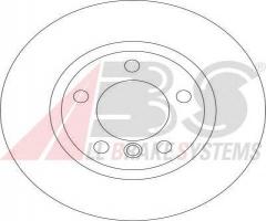 A.b.s. 16536 tarcza hamulc. bmw 3 e36 m3  92-99 lewy tył, bmw 3 (e36) coupe , wiesmann mf3 roadster