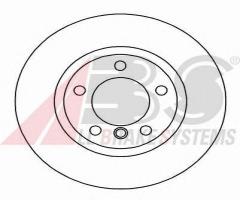 A.b.s. 16537 tarcza hamulc. bmw 3 e36 m3  92-99 prawy tył, bmw 3 (e36) coupe , wiesmann mf3 roadster