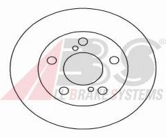 A.b.s. 16552 tarcza hamulc. toyota camry  91-93 2,2, toyota camry (_cv1_, _xv1_, _v1_)