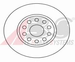 A.b.s. 16582 tarcza hamulc. lancia kappa  94-01, alfa romeo 166 (936), lancia kappa (838a)