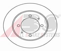 A.b.s. 16591 tarcza hamulc. volvo s40,v40  95-03 tył, mitsubishi carisma (da_), proton impian