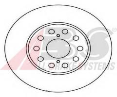 A.b.s. 16612 tarcza hamulc. toyota mr2  92-99 tył, toyota mr 2 ii (sw2_)