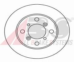 A.b.s. 16625 tarcza hamulc. suzuki baleno  95-02, suzuki baleno hatchback (eg)