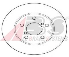 A.b.s. 16631 tarcza hamulc. subaru impreza  93-98, subaru impreza sedan (gc)