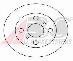 A.b.s. 16651 tarcza hamulc. toyota starlet  92-96, toyota starlet (_p8_)