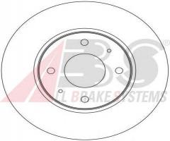 A.b.s. 17022 tarcza hamulc. volvo s40  97-03, mitsubishi carisma sedan (da_), volvo s40 i (vs)