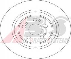 A.b.s. 17037 tarcza hamulc. mercedes w163 ml-klasa  99-05, mercedes-benz klasa m (w163)