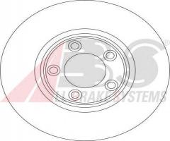 A.b.s. 17049 tarcza hamulc. jaguar s-type  99-08, jaguar s-type (ccx)