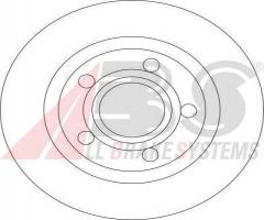 A.b.s. 17057 tarcza hamulc. audi a8  98-02 tył, audi a8 (4d2, 4d8)