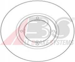 A.b.s. 17067 tarcza hamulc. daewoo matiz  98-, chevrolet matiz (m200, m250), daewoo matiz (klya)
