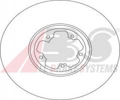 A.b.s. 17115 tarcza hamulc. ford transit  00-06, ford transit nadwozie pełne (e_ _)