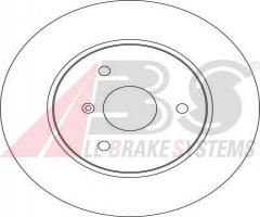 A.b.s. 17161 tarcza hamulc. smart  98-, smart city-coupe (450)