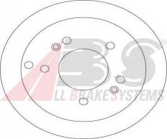 A.b.s. 17208 tarcza hamulc. hyundai tuscon  04- tył, hyundai xg (xg), kia sportage (je_, km_)