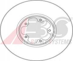 A.b.s. 17356 tarcza hamulc. ford transit  00-06