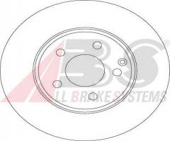 A.b.s. 17403 tarcza hamulc. mercedes w211 e-klasa  02-09, mercedes-benz klasa e (w211)