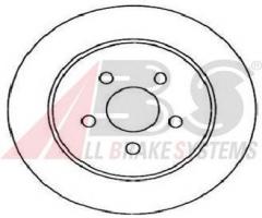 A.b.s. 17953 tarcza hamulc. chrysler pt cruiser  00- tył, chrysler pt cruiser (pt_)