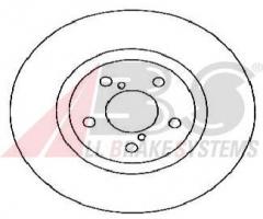 A.b.s. 17955 tarcza hamulc. subaru legacy  05-, subaru legacy iv (bl, bp)