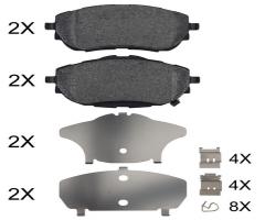A.b.s. 35025 klocki hamulc. toyota auris  12- przód