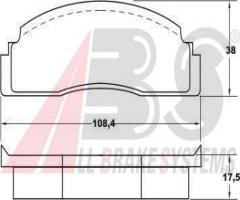 A.b.s. 36113 klocki hamulc. ford  fiesta  76-83, ford fiesta i (gfbt)