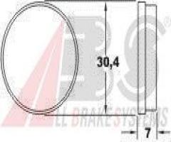 A.b.s. 36114 klocki hamulc. citroen 2 cv  81-90 (ręczny), citroËn 2 cv