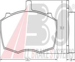 A.b.s. 36504 klocki hamulc. ldv 200,400  89-96, daf 400-serie nadwozie pełne