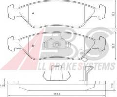 A.b.s. 37018 klocki hamulc. kia clarus  96-99, kia clarus (k9a)