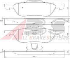 A.b.s. 37210 klocki hamulc. nissan primera  99-01, nissan primera hatchback (p11)