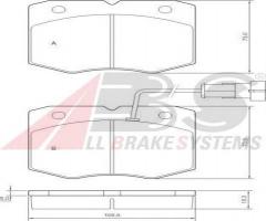 A.b.s. 37265 klocki hamulc. iveco 30.8  96-99, iveco daily ii nadwozie pełne / kombi