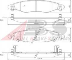 A.b.s. 37309 klocki hamulc. toyota yaris  01-, toyota yaris (scp1_, nlp1_, ncp1_)
