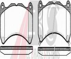 A.b.s. 37746 klocki hamulc. lexus is ii  08- przód, lexus is ii (gse2_, ale2_, use2_)