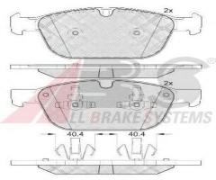 A.b.s. 37750 klocki hamulc. volvo xc60  08- przód, volvo xc60