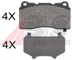 A.b.s. 37857 klocki hamulc. opel insignia  08- 4x4 przód, opel insignia