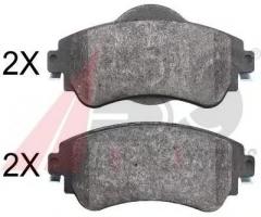 A.b.s. 37890 klocki hamulc. citroen c4  09- przód, citroËn c4 ii (b7)