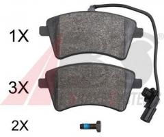 A.b.s. 37900 klocki hamulc. renault kangoo  08- przód z czuj., renault kangoo express (fw0/1_)