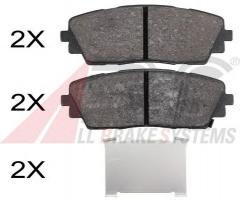 A.b.s. 37910 klocki hamulc. kia picanto  11- przód, kia picanto (ta)