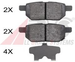 A.b.s. 37926 klocki hamulc. toyota prius  09- tył, lexus ct (zwa1_)