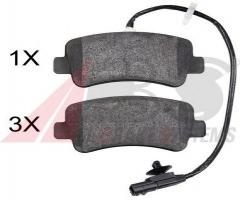 A.b.s. 37939 klocki hamulc. nissan nv400  11-tył  , nissan nv400 autobus, opel movano b autobus