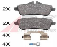 A.b.s. 37940 klocki hamulc. mercedes w166 ml-klasa  11- tył, mercedes-benz klasa m (w166)