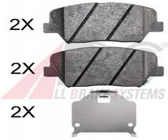 A.b.s. 37951 klocki hamulc. kia sorento  09- przód, kia sorento ii (xm)