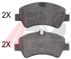 A.b.s. 37966 klocki hamulc. ford transit custom  12- tył, ford tourneo custom autobus