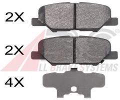 A.b.s. 37975 klocki hamulc. mazda 6  12- tył, citroËn c4 aircross, mazda 6 sedan (gj, gh)