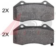 A.b.s. 37988 klocki hamulc. opel corsa d  06- przód 1,6turbo, opel corsa d