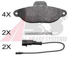 A.b.s. 37995 klocki hamulc. ford ka  10- przód, ford ka (ru8)